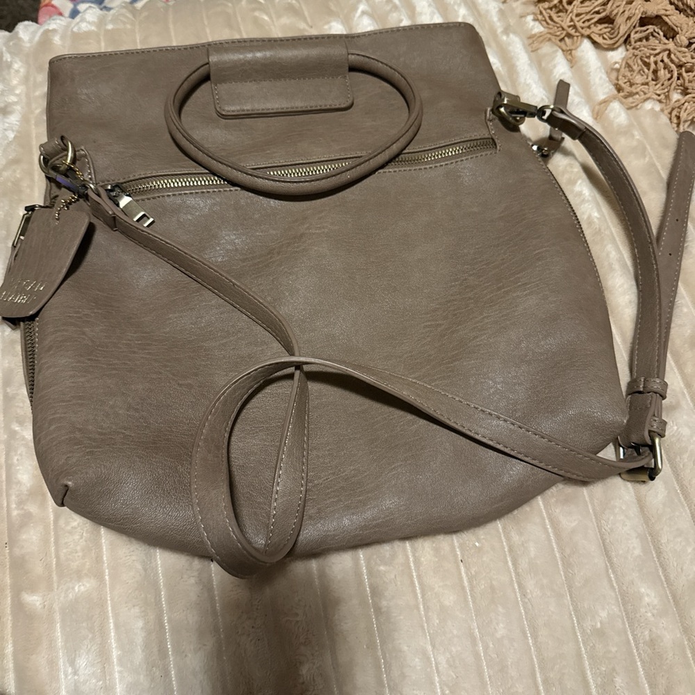 Taupe Leather Women's Bag